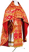 Russian Priest vestments - metallic brocade BG4 (red-gold)