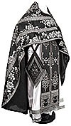 Russian Priest vestments - metallic brocade BG4 (black-silver)