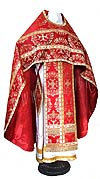 Russian Priest vestments - metallic brocade BG5 (red-gold)