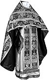 Russian Priest vestments - metallic brocade BG6 (black-silver)