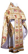 Russian Priest vestments - metallic brocade BG6 (white-gold)