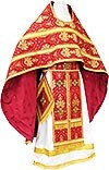 Russian Priest vestments - rayon brocade S2 (claret-gold)