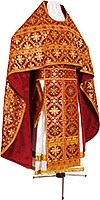 Russian Priest vestments - rayon brocade S3 (claret-gold)