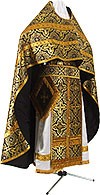 Russian Priest vestments - rayon brocade S3 (black-gold)