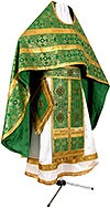 Russian Priest vestments - rayon brocade S3 (green-gold)