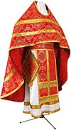 Russian Priest vestments - rayon brocade S3 (red-gold)