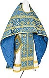 Russian Priest vestments - rayon brocade S4 (blue-gold)
