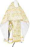 Russian Priest vestments - rayon brocade S4 (white-gold)