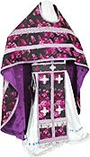 Russian Priest vestments - rayon Chinese brocade (violet-silver)