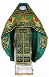 Embroidered Russian Priest vestments - Wattled (green-gold)