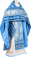 Embroidered Russian Priest vestments - Chrysanthemum (blue-silver)