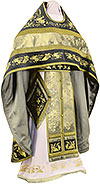 Embroidered Russian Priest vestments - Chrysanthemum (black-gold)