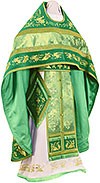 Embroidered Russian Priest vestments - Chrysanthemum (green-gold)