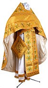 Embroidered Russian Priest vestments - Byzantine Eagle (yellow-gold)