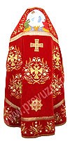 Embroidered Russian Priest vestments - Byzantine Eagle (red-gold)