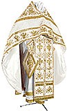 Embroidered Russian Priest vestments - Byzantine Eagle (white-gold)
