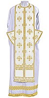 Epitrakhilion set - metallic brocade B (white-gold)