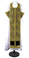 Epitrakhilion set - metallic brocade BG1 (black-gold)