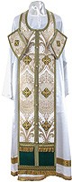 Epitrakhilion set - metallic brocade BG3 (white-gold)