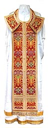 Epitrakhilion set - metallic brocade BG6 (red-gold)