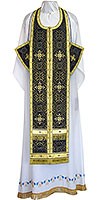 Epitrakhilion set - rayon brocade S3 (black-gold)