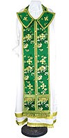 Epitrakhilion set - rayon Chinese brocade (green-gold)