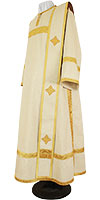 Deacon vestments - linen (white-gold) 