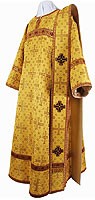 Deacon vestments - metallic brocade B (yellow-claret-gold)