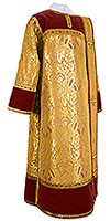 Deacon vestments - metallic brocade BG3 (yellow-claret-gold)