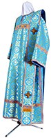 Deacon vestments - rayon brocade S3 (blue-gold)