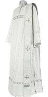 Deacon vestments - rayon brocade S4 (white-silver)