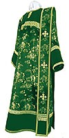 Deacon vestments - rayon Chinese brocade (green-gold)
