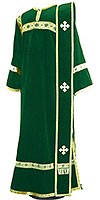Deacon vestments - natural German velvet (green-gold)