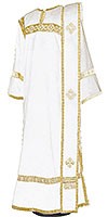 Deacon vestments - natural German velvet (white-gold)
