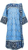 Embroidered Deacon vestments - Iris (blue-silver)