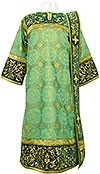 Embroidered Deacon vestments - Iris (green-gold)