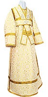 Subdeacon vestments - rayon brocade S2 (white-gold)