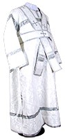 Subdeacon vestments - rayon brocade S2 (white-silver)