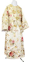 Subdeacon vestments - rayon Chinese brocade (white-gold)