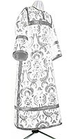 Clergy stikharion - metallic brocade BG3 (white-silver)