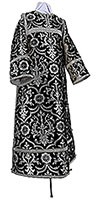 Clergy stikharion - rayon brocade S4 (black-silver)