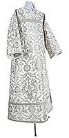 Clergy stikharion - rayon brocade S4 (white-silver)