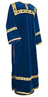 Clergy stikharion - German velvet (blue-gold)
