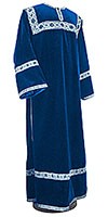 Clergy stikharion - German velvet (blue-silver)