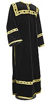 Clergy stikharion - German velvet (black-gold)