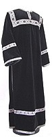 Clergy stikharion - German velvet (black-silver)