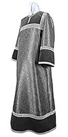 Altar server stikharion - metallic brocade BG4 (black-silver)