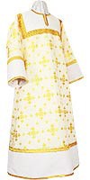 Altar server stikharion - rayon brocade S3 (white-gold)