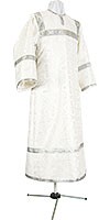 Child stikharion (alb) - rayon brocade S2 (white-silver)