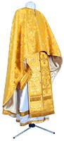 Greek Priest vestment -  metallic brocade BG1 (yellow-claret-gold)